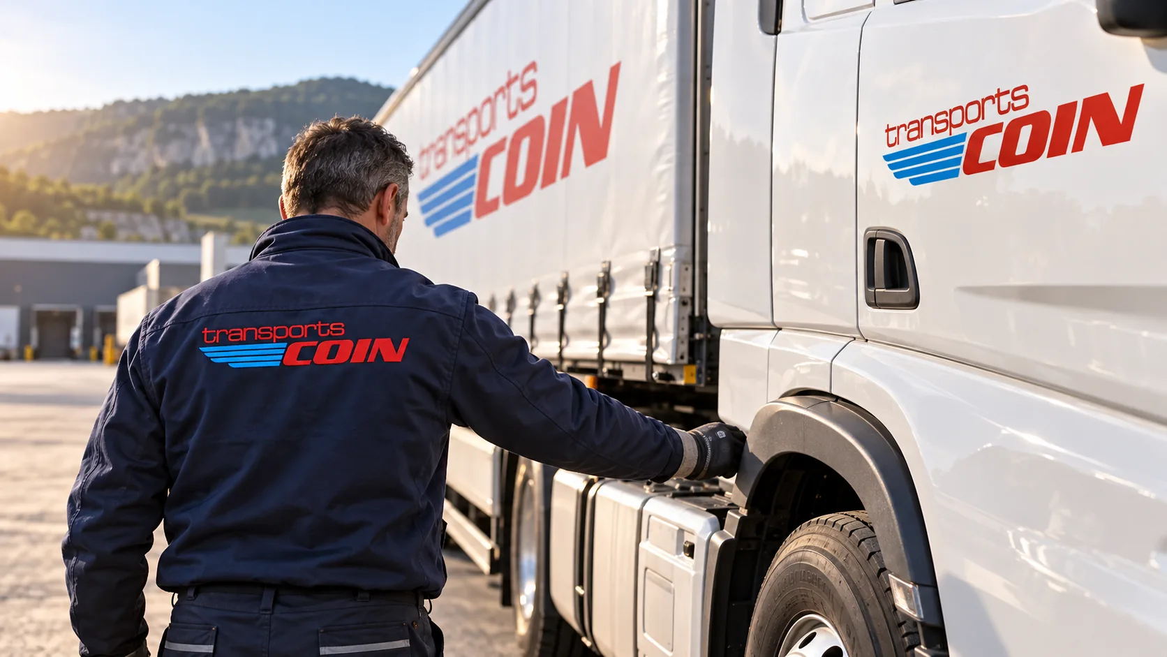 Professionnel auprès d’un poids lourd
